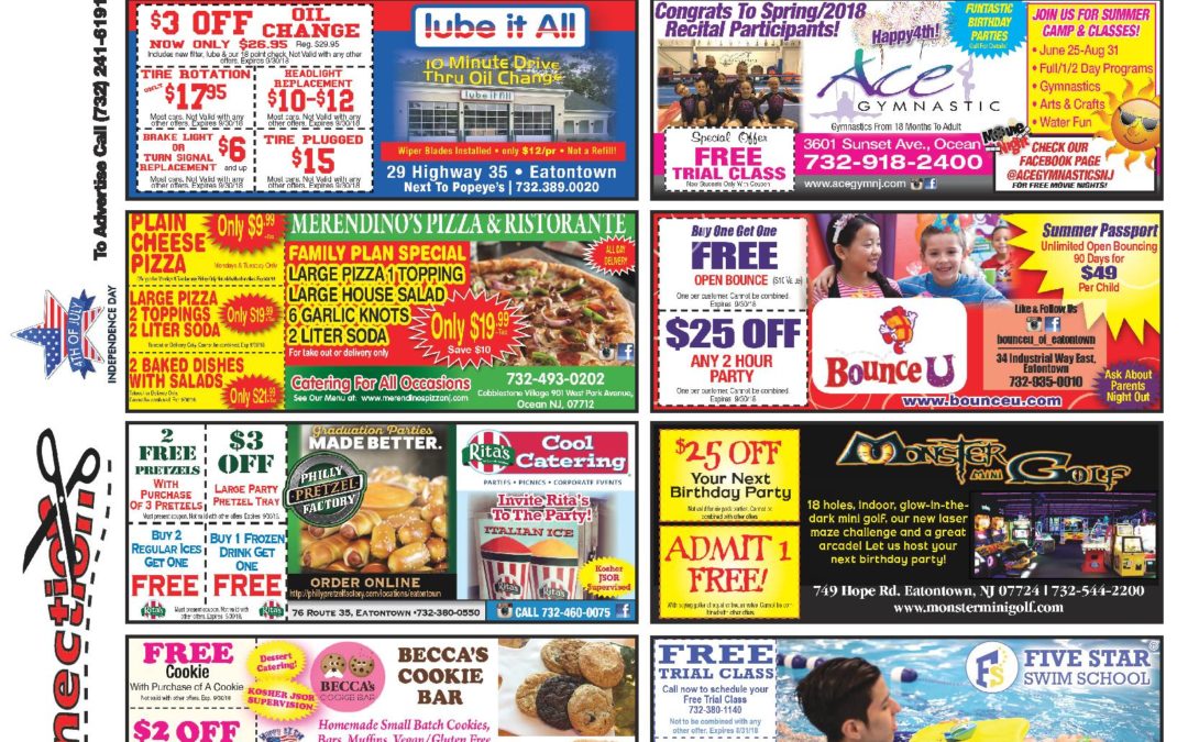 June/2018 Coupon Connection/Summer Fun – Click Here To See Coupons