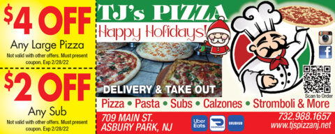 TJ’S Pizza | Coupon Connection NJ