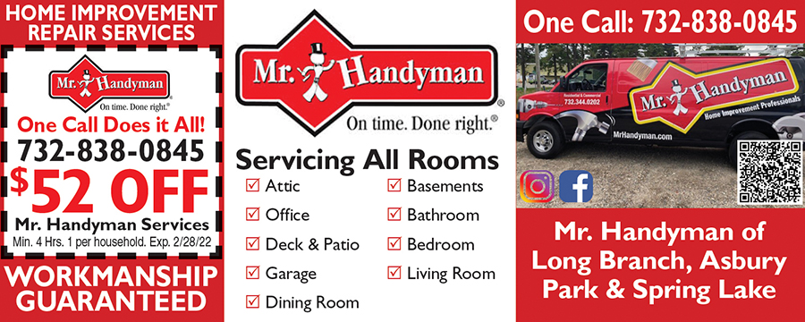 Mr. Handyman Of Long Branch Asbury Park & Spring Lake