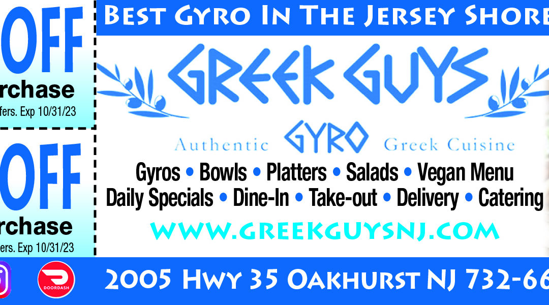 Greek Guys Authentic Greek Cuisine….Best Gyro In The Jersey Shore!