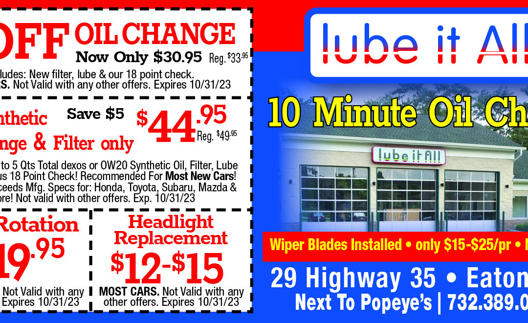 Lube It All 10 Minute Oil Change