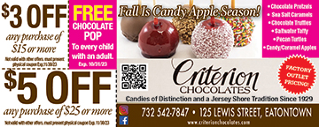 Criterion Chocolates/Candies of Distinction Factory Outlet In Eatontown