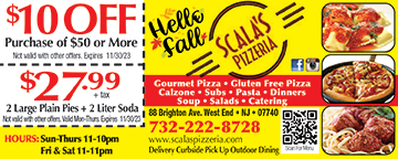 Scala’s Pizzeria & Restaurant in Long Branch