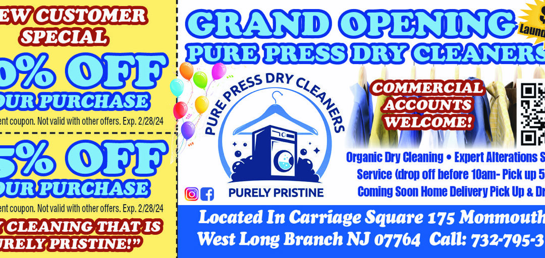 Pure Press Dry Cleaners In Carriage Square West Lng Branch