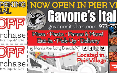 Gavone’s Italian Pizza, Pasta, Parms & More In Pier Village Long Branch