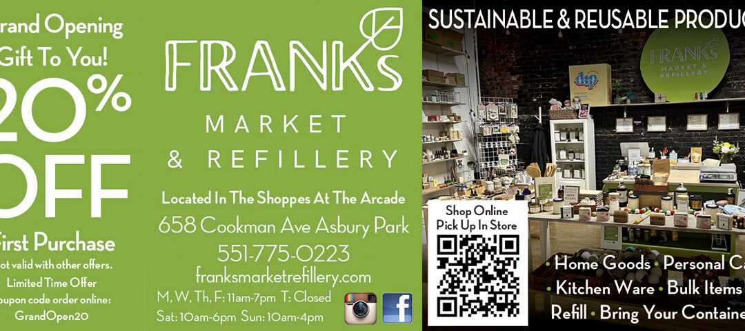 Frank’s Market & Refillery Sustainable & Reusable Products In Asbury Park