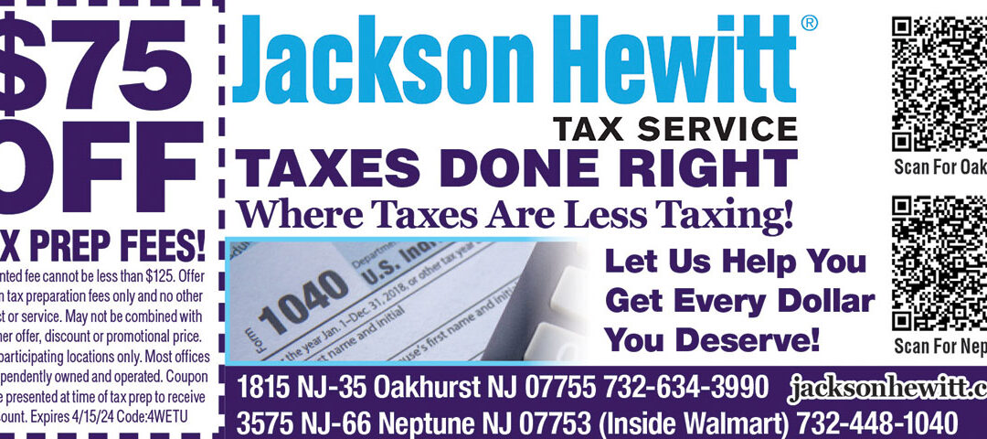 Jackson Hewitt Tax Service In Oakhurst & Neptune