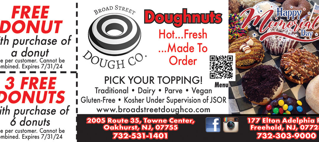 Broad Street Dough Co In Oakhurst, Freehold & Coming Soon To Wall