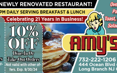 Amy’s Breakfast & Lunch In Long Branch-Over 200 Omelettes, Pancakes, French Toast, Burgers, Wraps & More