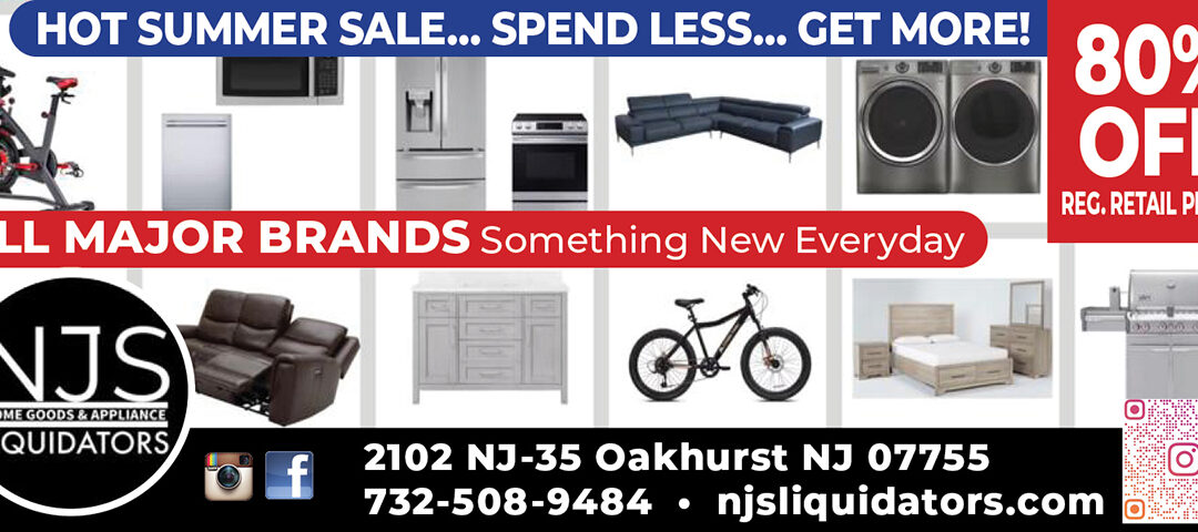 NJS Liquidators In Oakhurst-Up To 80% OFF On Appliances, Furniture, Exercise Equipment & More!