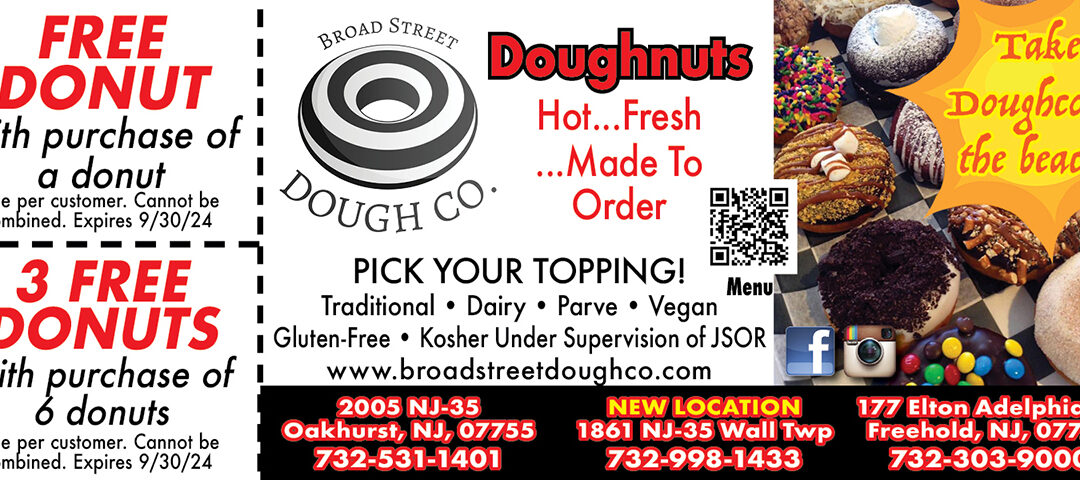 Broad Street Dough Co-Made To Order Donuts In Oakhurst, Freehold & Wall Township