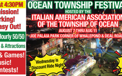 Ocean Township Festival Hosted By The Italian American Association-August7-11 2024