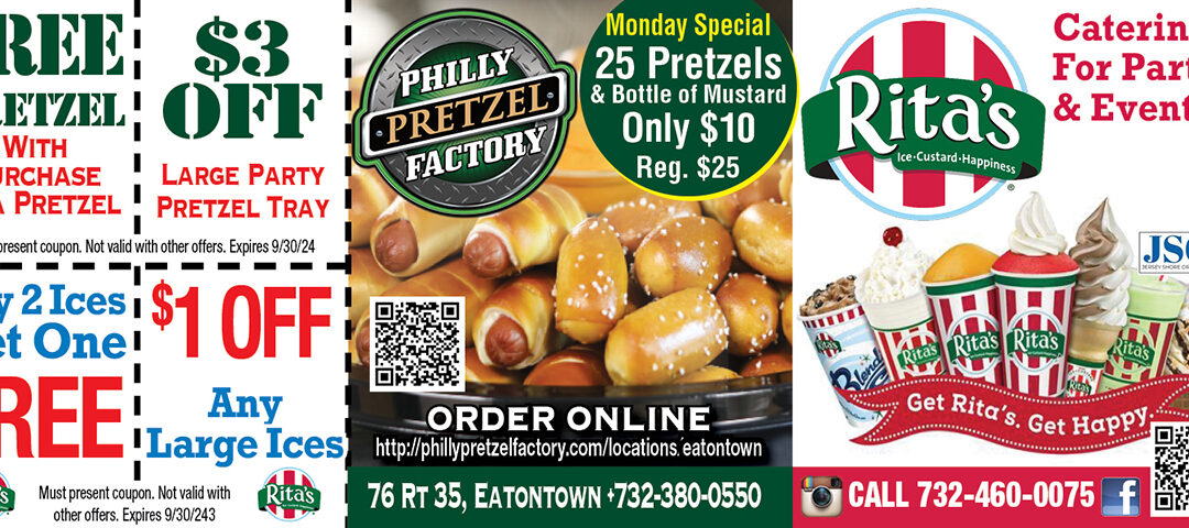 Philly Pretzel Factory/Rita’s Ice-Custard-Happiness In Eatontown