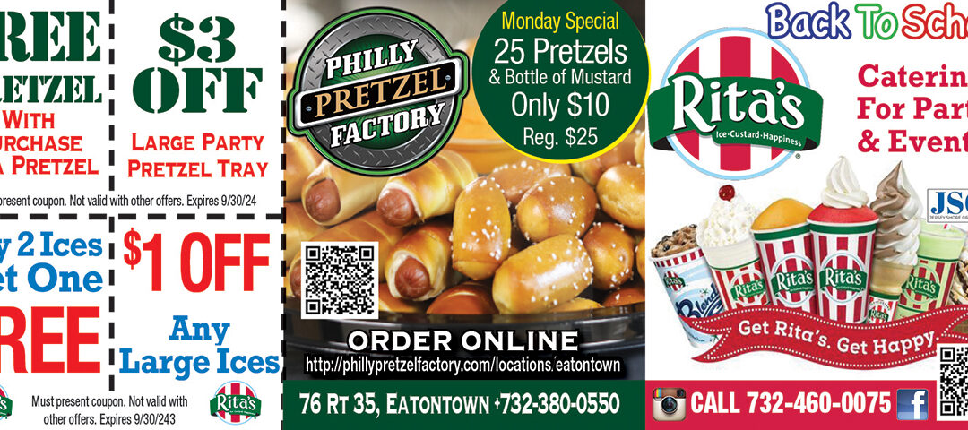 Philly Pretzel & Rita’s Italian Ice & Custard In Eatontown