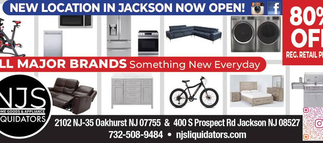 NJS Liquidators In Ocean Twp & Jackson- Up To 80% Off Retail Prices