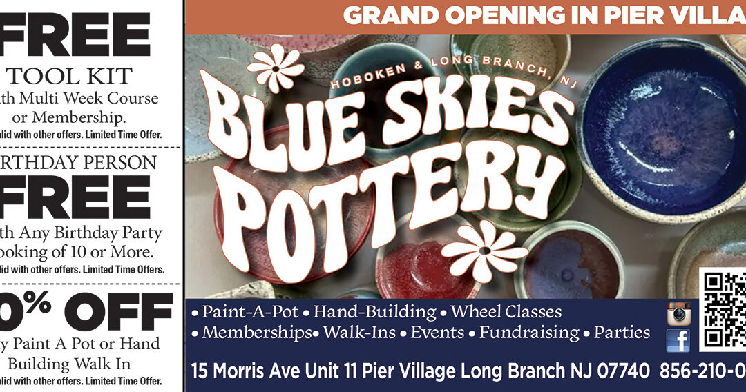 Blue Skies Pottery Grand Opening In Pier Village In Long Branch