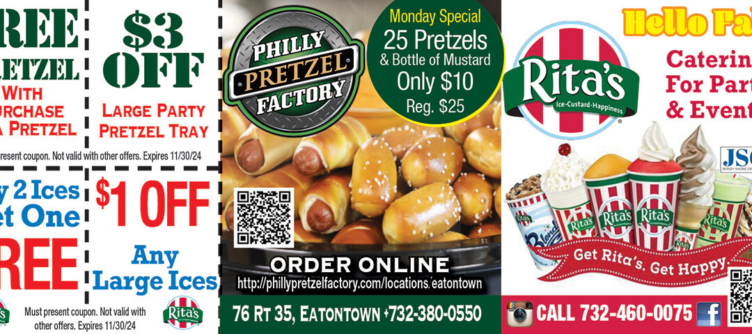 Philly Pretzel & Rita’s Ices In Eatontown