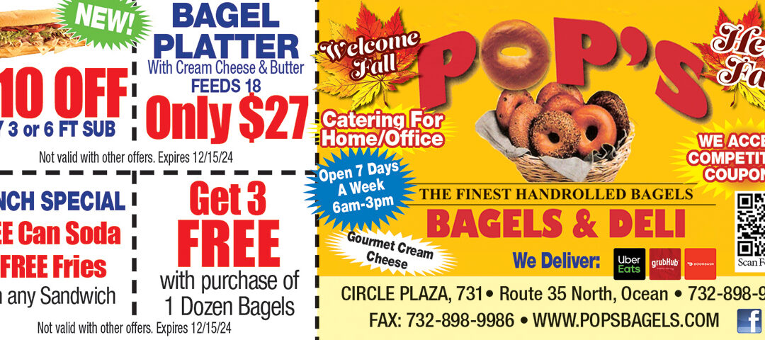 Pops Bagel & Deli In Ocean Township