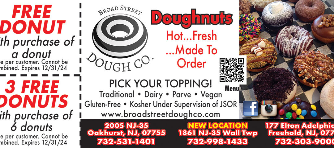 Broad Street Dough Co Gourmet Donuts In Oakhurst, Freehold & Wall Twp