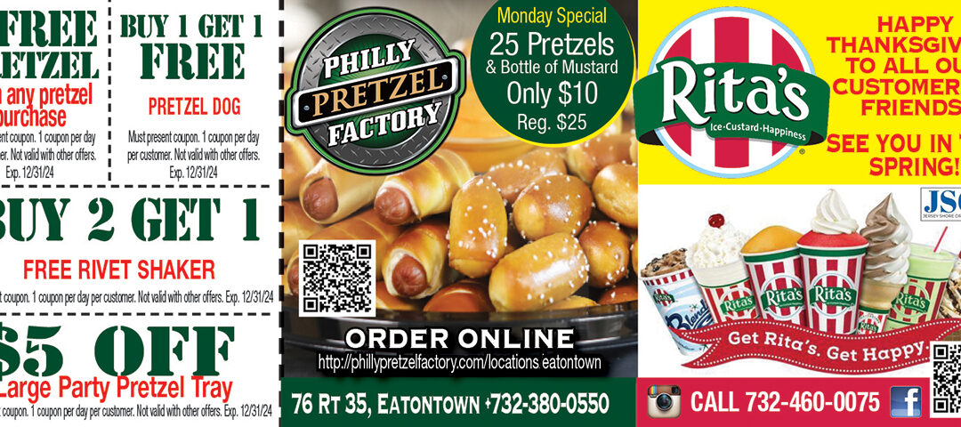 Philly Pretzel Factory & Rita’s Italian Ice In Eatontown