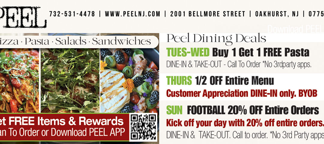 Peel Restaurant In Oakhurst….Pizza…Pasta…Salads…Sandwiches & More