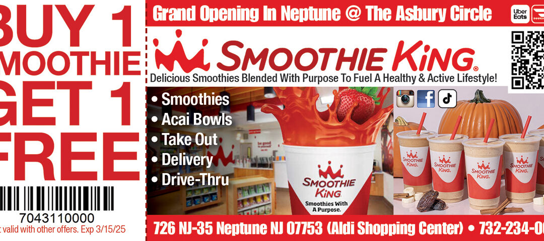 Smoothie King Smoothies & Acai Bowls Located In Neptune at The Asbury Circle