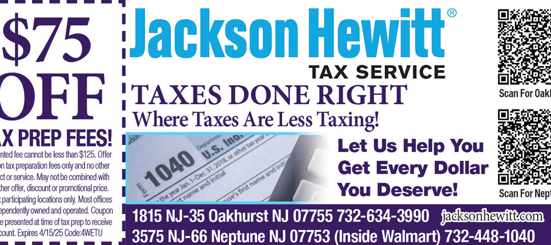 Jackson Hewitt Tax Service In Oakhurst & Neptune