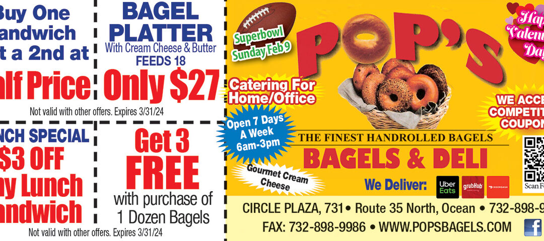 Pop’s Bagels & Deli In Ocean Township