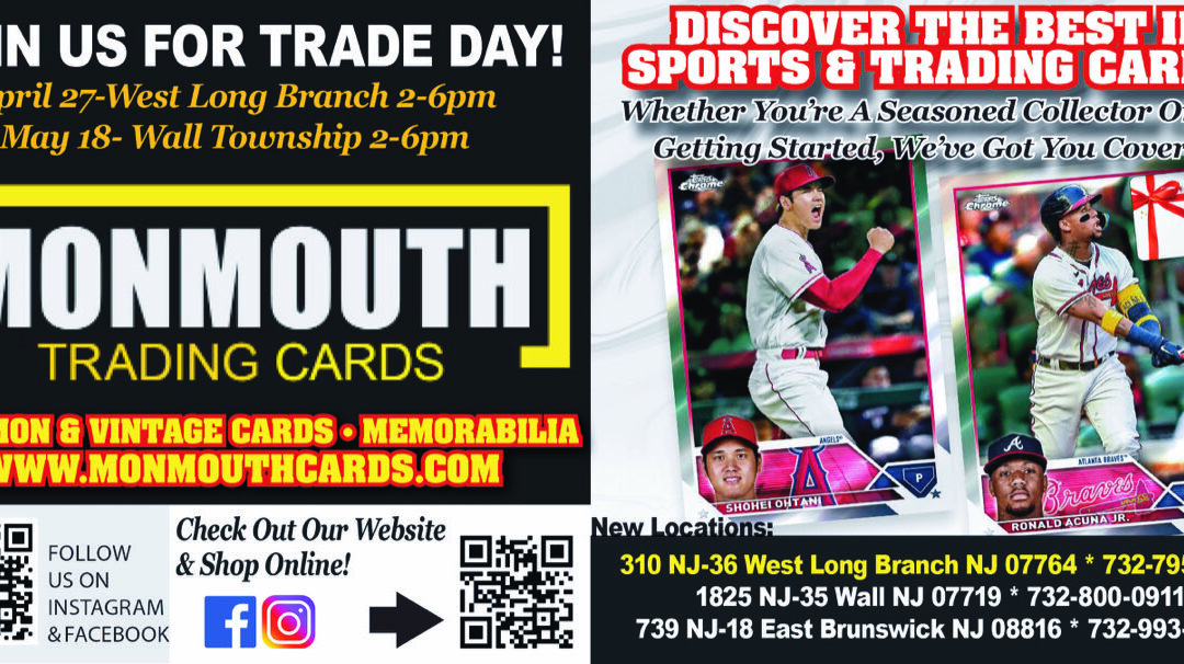 Monmouth Trading Cards & Memorabilia In West Long Branch, Wall Twp & East Brunswick