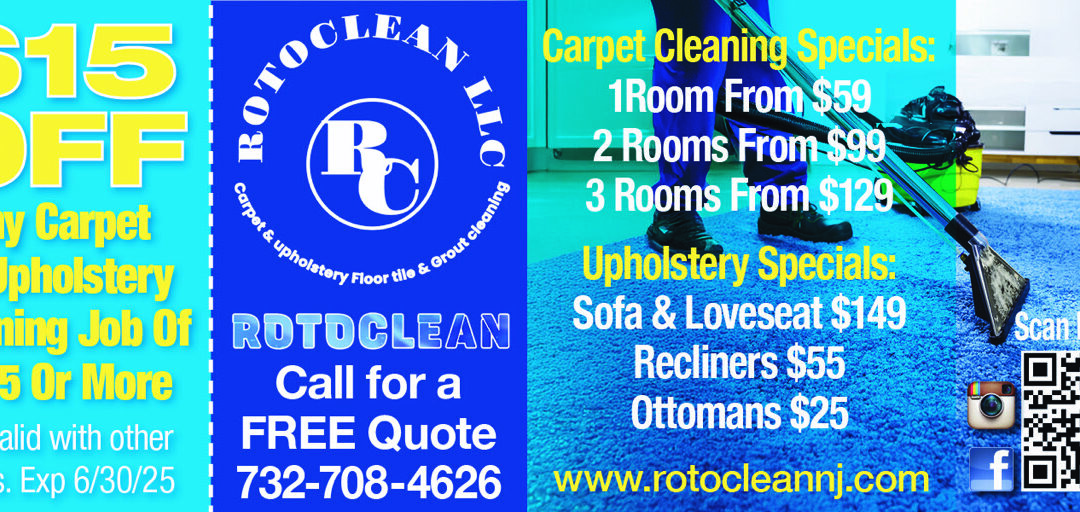Roto Clean Carpet Cleaning & Upholstery Cleaning Specials
