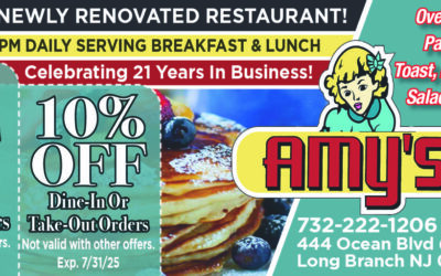 Amy’s Omelette House In Long Branch Serving Breakfast & Lunch