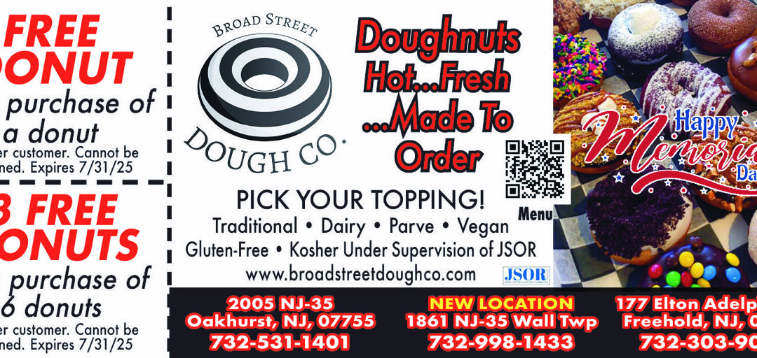 Broad Street Dough Co In Oakhurst, Wall Township & Freehold