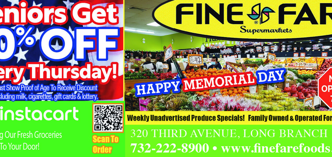 Fine Fare Supermarket In Long Branch Seniors Get 10% OFF Thursdays