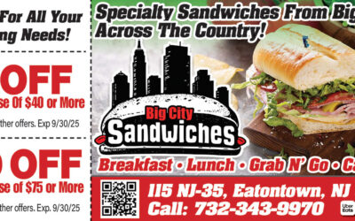Big City Sandwiches In Eatontown Serving Specialty Gourmet Sandwiches