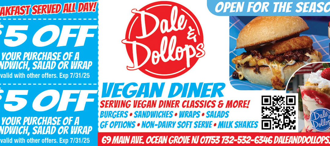 Dale & Dollops Vegan Diner In Ocean Grove Serving Diner Classics