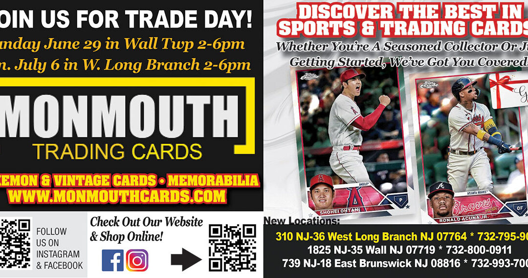 Monmouth Trading Cards In West Long Branch, Wall Twp & East Brunswick