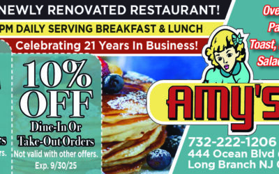 Amy’s Omelette House in Long Branch Serving Breakfast & Lunch