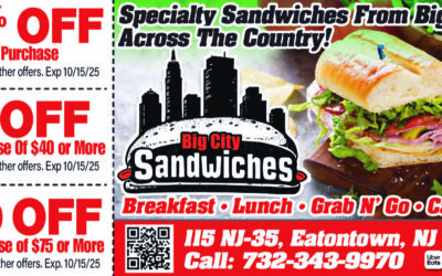 Big City Sandwiches In Eatontown Serving Specialty Sandwiches From Big Cities