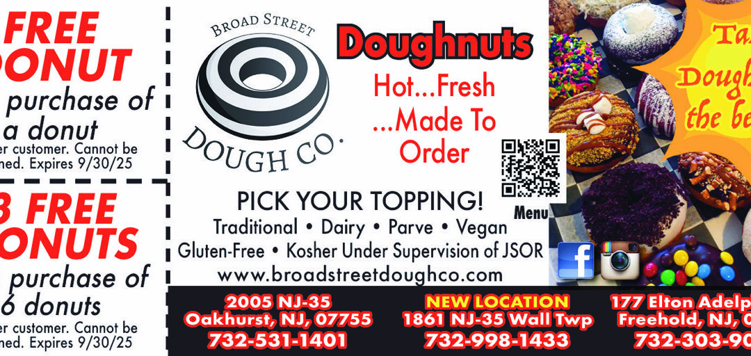 Broad Street Dough Co In Oakhurst, Freehold, Wall Township