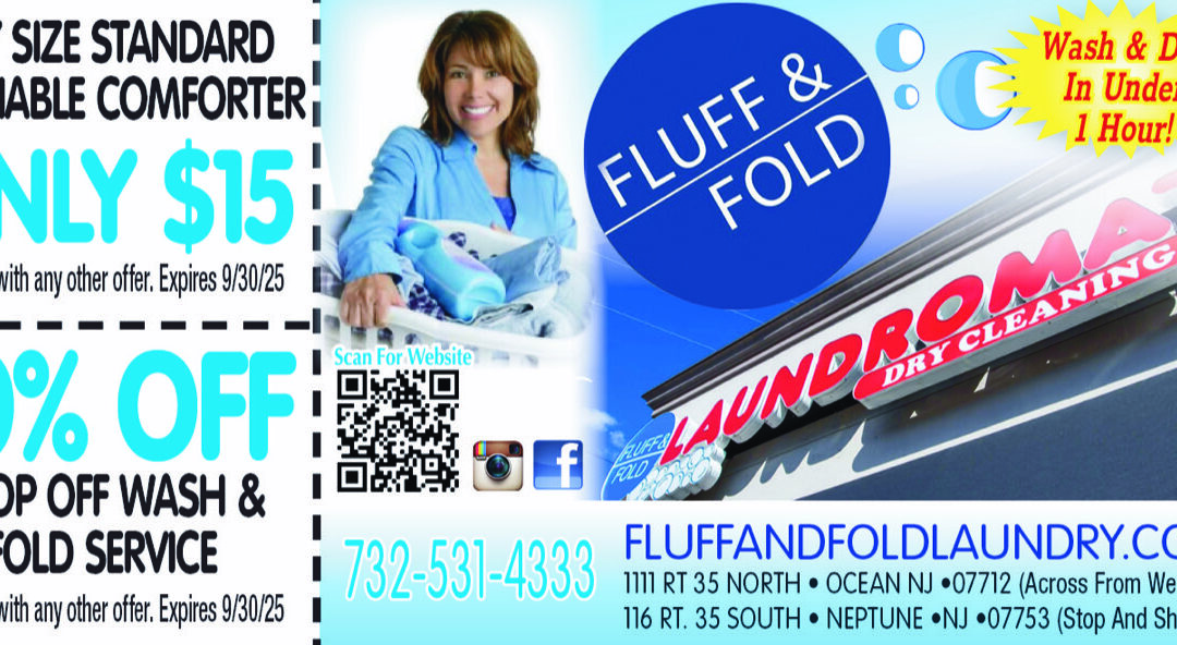 Fluff & Fold Laundromat & Dry Cleaning In Ocean Twp & Eatontown