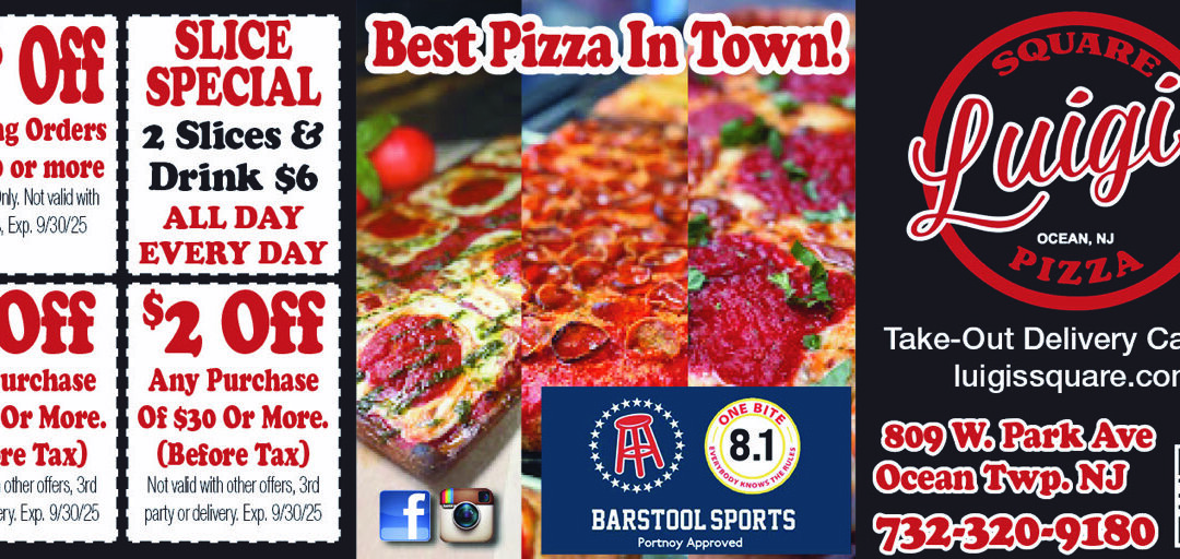 Luigi’s Square Pizza In Ocean Township
