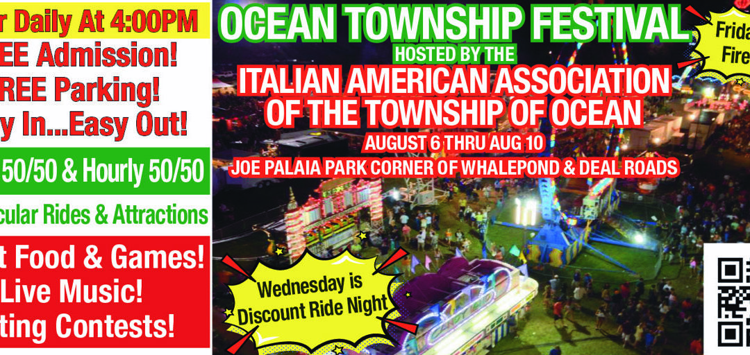 Ocean Township Festival August 6- August 10 @ Joe Palaia Park