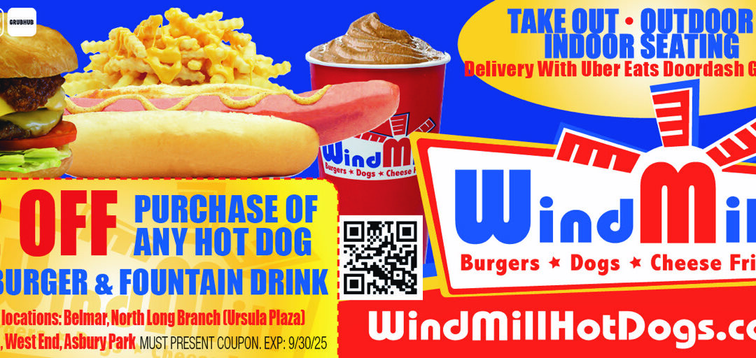 Windmill Restaurants In North Long Branch, West End, Belmar, Red Bank, Asbury Park
