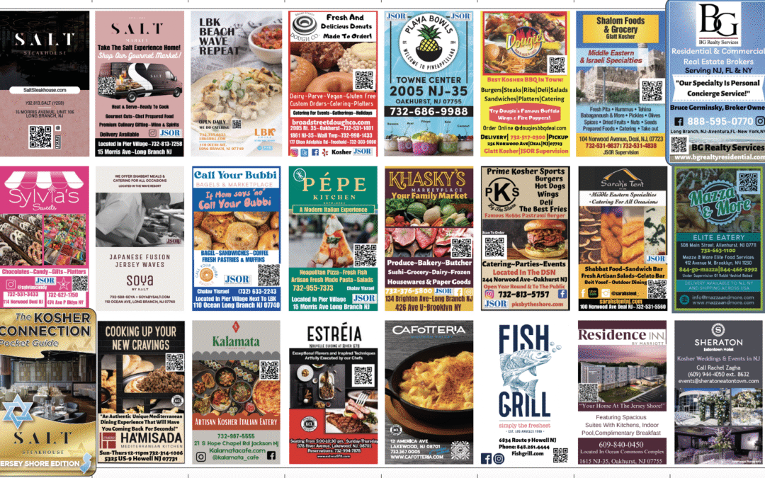 Kosher Connection Pocket Guide 2025/2026 – Click Here To See All Locations