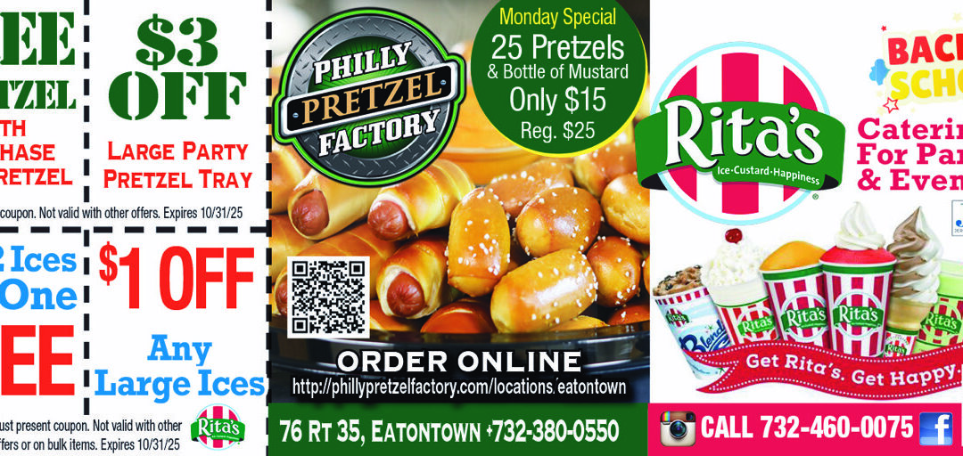 Philly Pretzel Factory & Rita’s Italian Ice In Eatontown