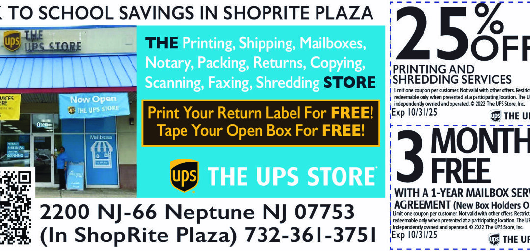 UPS Store In ShopRite Plaza In Neptune