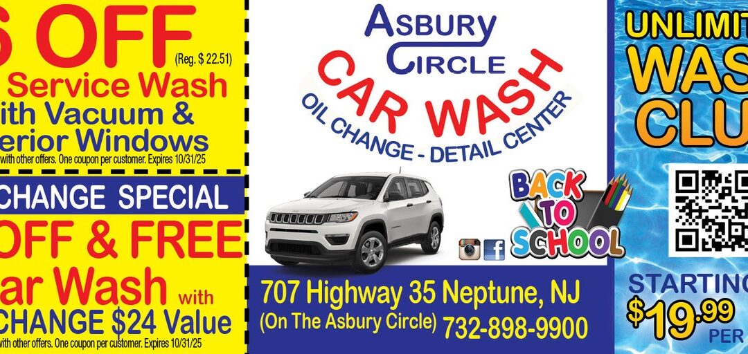 Asbury Circle Car Wash, Detail & Oil Change In Neptune