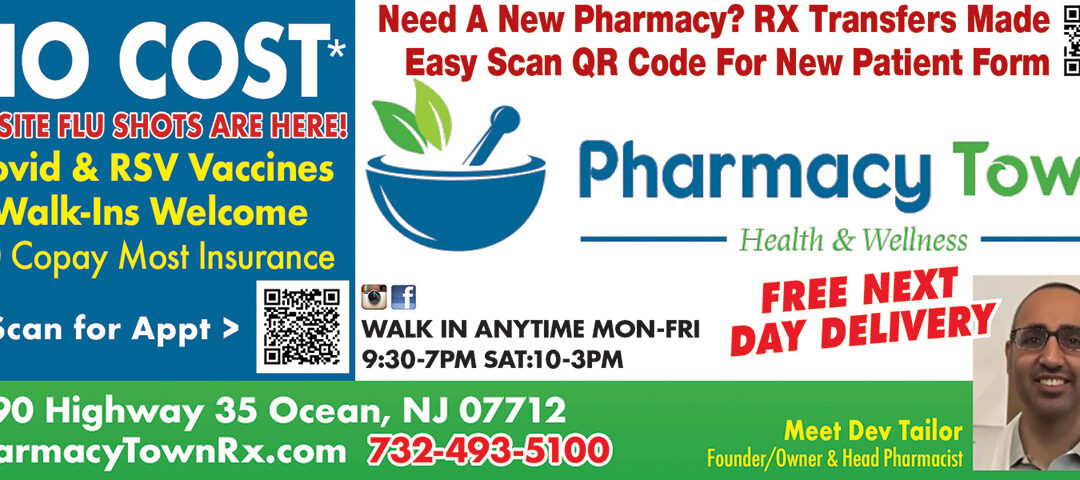 Pharmacy Town Offering FREE Delivery In Ocean Township