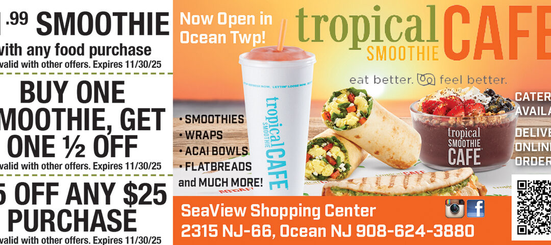 Tropical Smoothie Cafe-Smoothies-Wraps-Acai Bowls In Ocean Twp