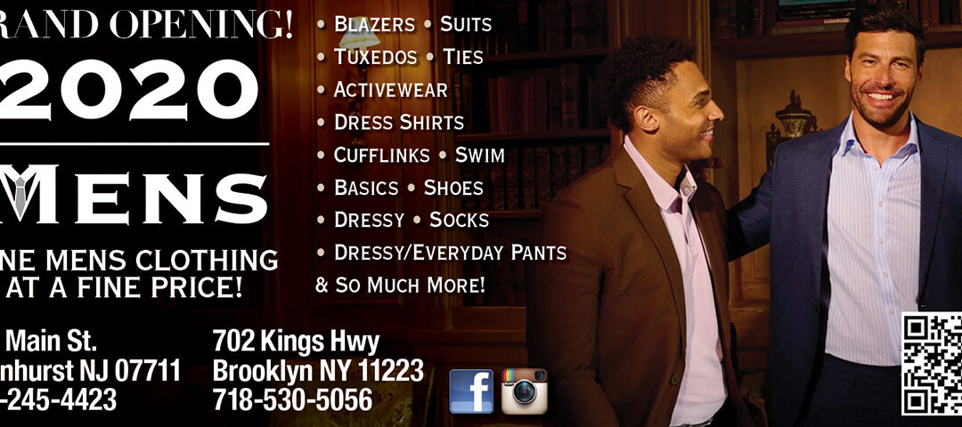 Grand Opening 2020 Mens Clothing Shop In Allenhurst